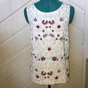 Beautiful silk beaded embroidered Lucky Brnd shell